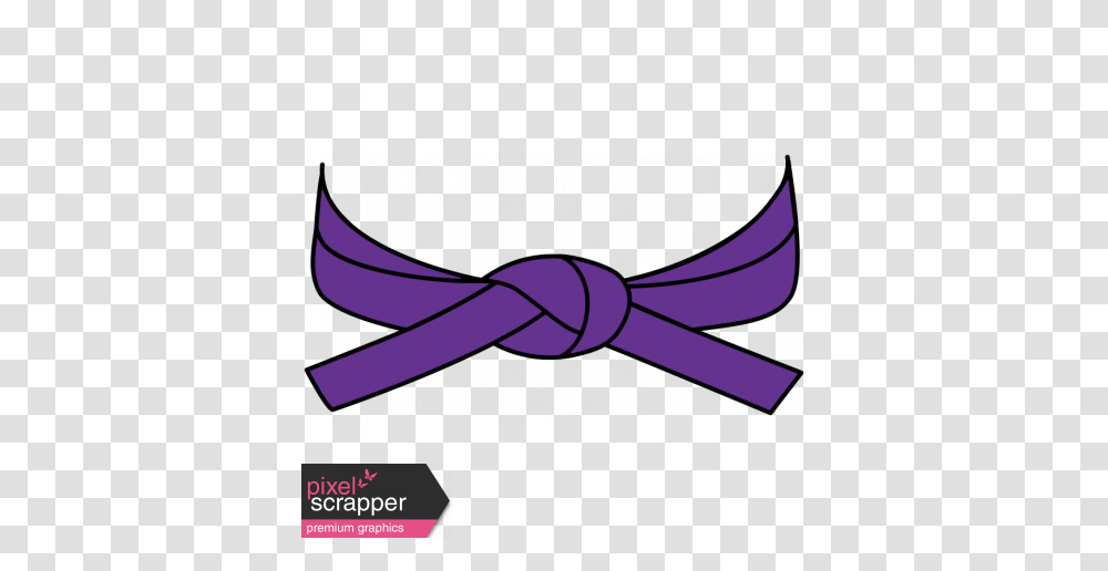 Karate Belt Purple Illustration Graphic, Knot, Axe, Tool Transparent Png