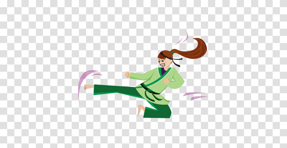 Karate Girl Kicking Illustration Color Graphic, Person, Tai Chi, Martial Arts Transparent Png
