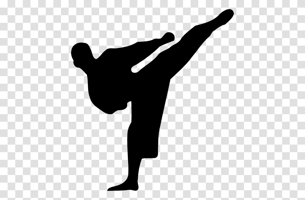 Karate Kick Silhouette Clip Art, Person, Human, Sport, Sports Transparent Png