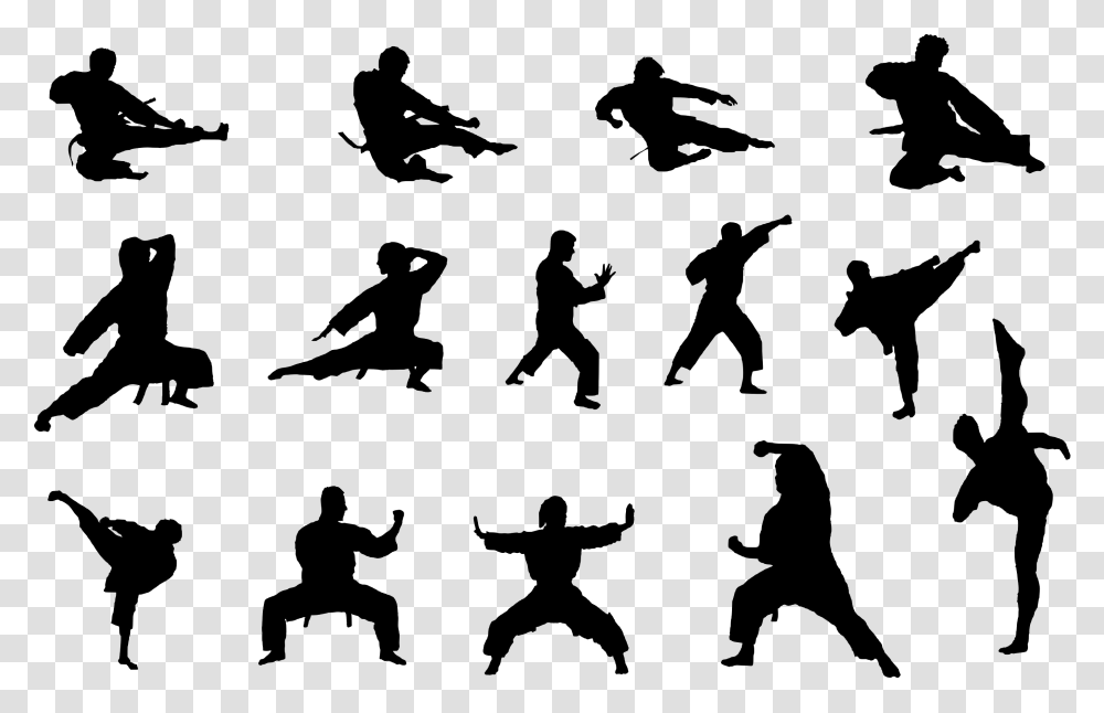Karate Silhouette Download Image T39ai Chi, Person, Nature, Poster Transparent Png