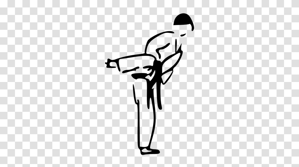 Karate Silhouette, Gray, World Of Warcraft Transparent Png