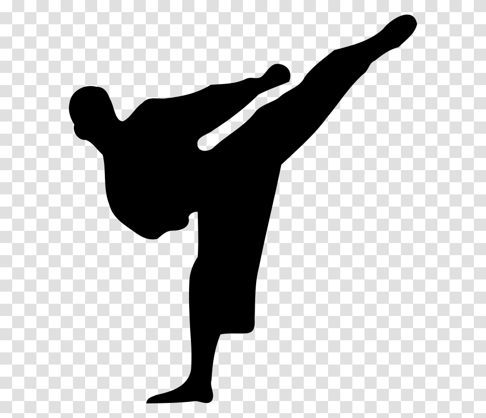 Karate Silhouette, Sport, Gray, World Of Warcraft Transparent Png