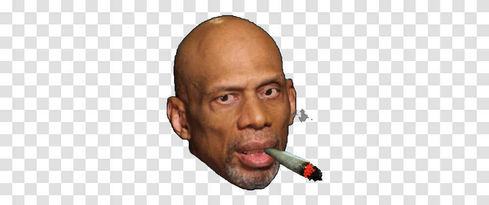 Kareem Abdul Jabbar Used To Smoke Pot Lakersgifs Animated Kareem Abdul Jabbar Smoking, Person, Human, Head, Face Transparent Png
