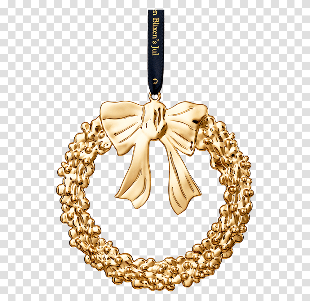 Karen Blixen Christmas Wreath Gold Plated Christmas Wreath, Pendant, Treasure Transparent Png