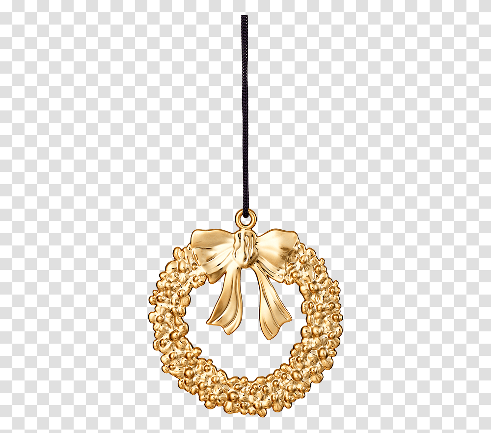 Karen Blixen Christmas Wreath Rosendahl Christmas Wreath H 7 Cm, Gold, Accessories, Accessory, Jewelry Transparent Png
