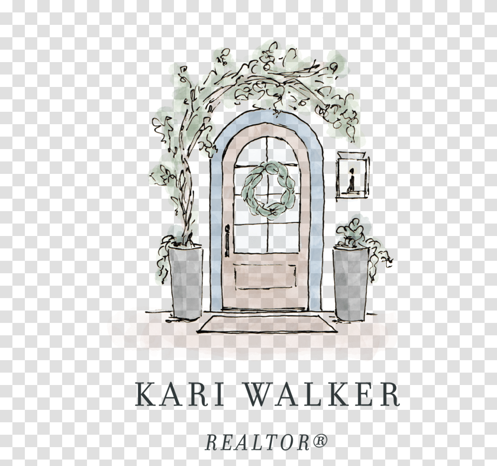 Kari Walker Logo 01 Illustration, Plant, Door, Architecture, Building Transparent Png