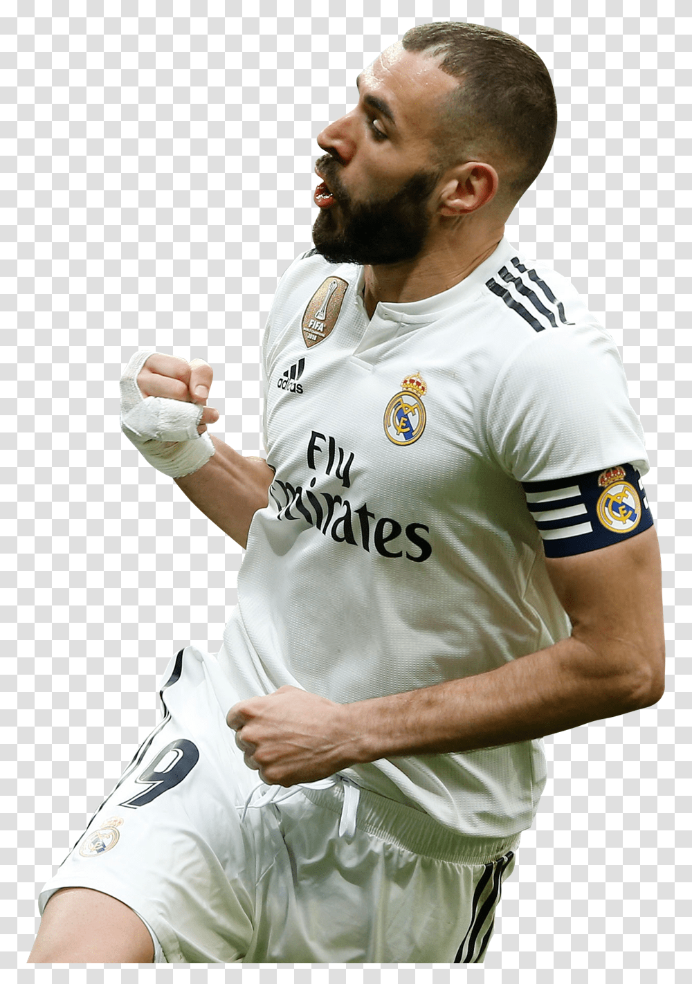 Karim Benzemarender Getafe Vs Real Madrid 2019, Person, Sphere, Shirt Transparent Png