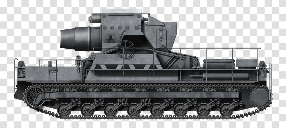 Karl Gert German Artillery Tank, Machine, Train, Vehicle, Transportation Transparent Png