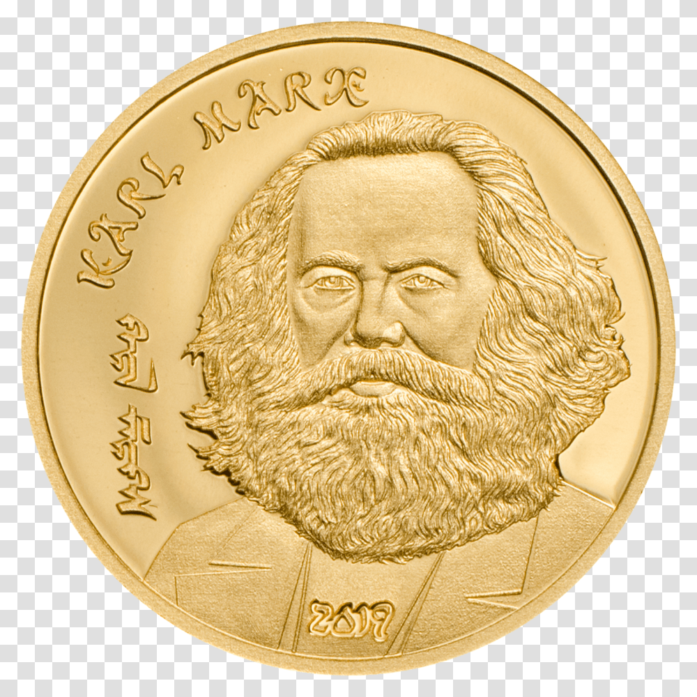 Karl Marx, Gold, Person, Human, Coin Transparent Png