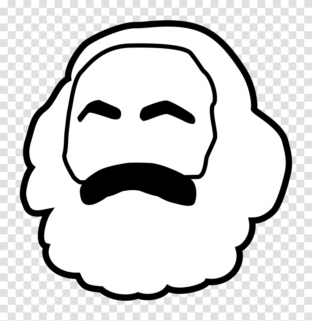 Karl Marx Head, Stencil, Baseball Cap, Hat Transparent Png