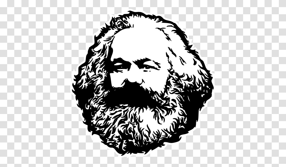 Karl Marx Monochromatic Karl Marx Clip Art, Face, Person, Head, Beard Transparent Png