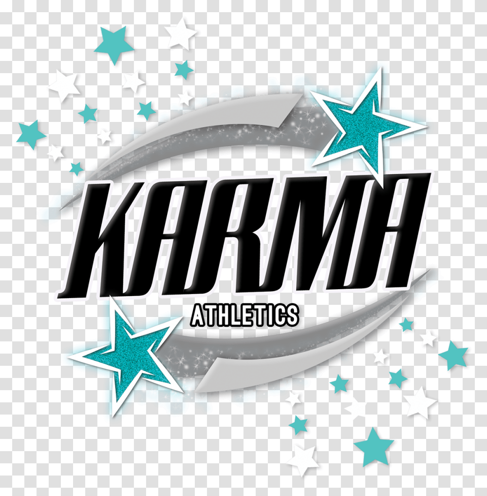 Karma Athletics Cheerleading Gym Logo And Flyer Circle Of Stars, Star Symbol, Trademark, Leisure Activities Transparent Png