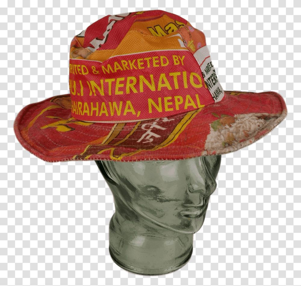 Karma Gear Recycled Rice Sack Hat Cowboy Hat, Apparel, Sun Hat, Person Transparent Png