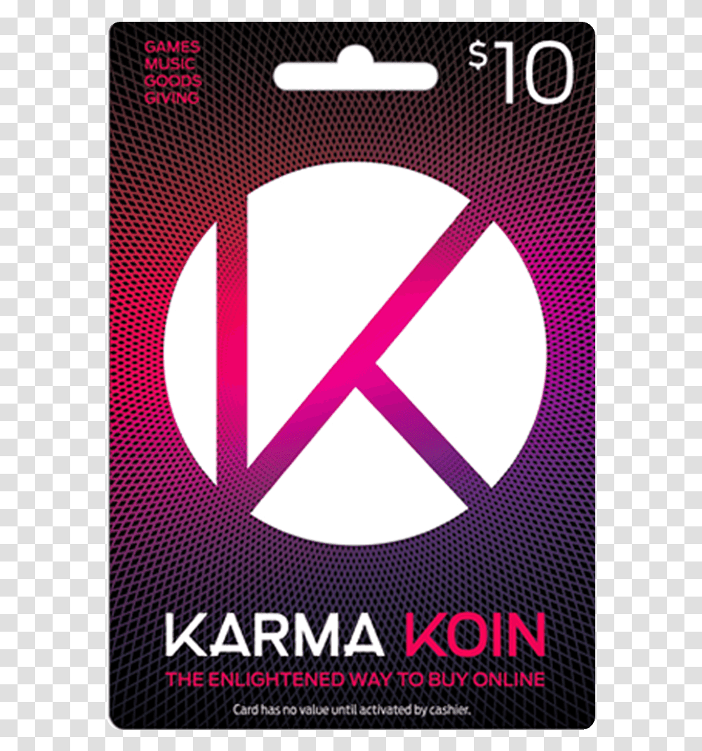 Karma Koin Card, Logo, Trademark, Poster Transparent Png