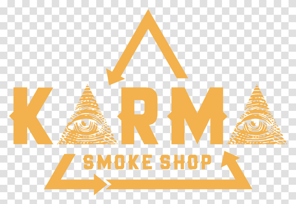 Karma Smoke Shop Triangle, Logo, Car Transparent Png