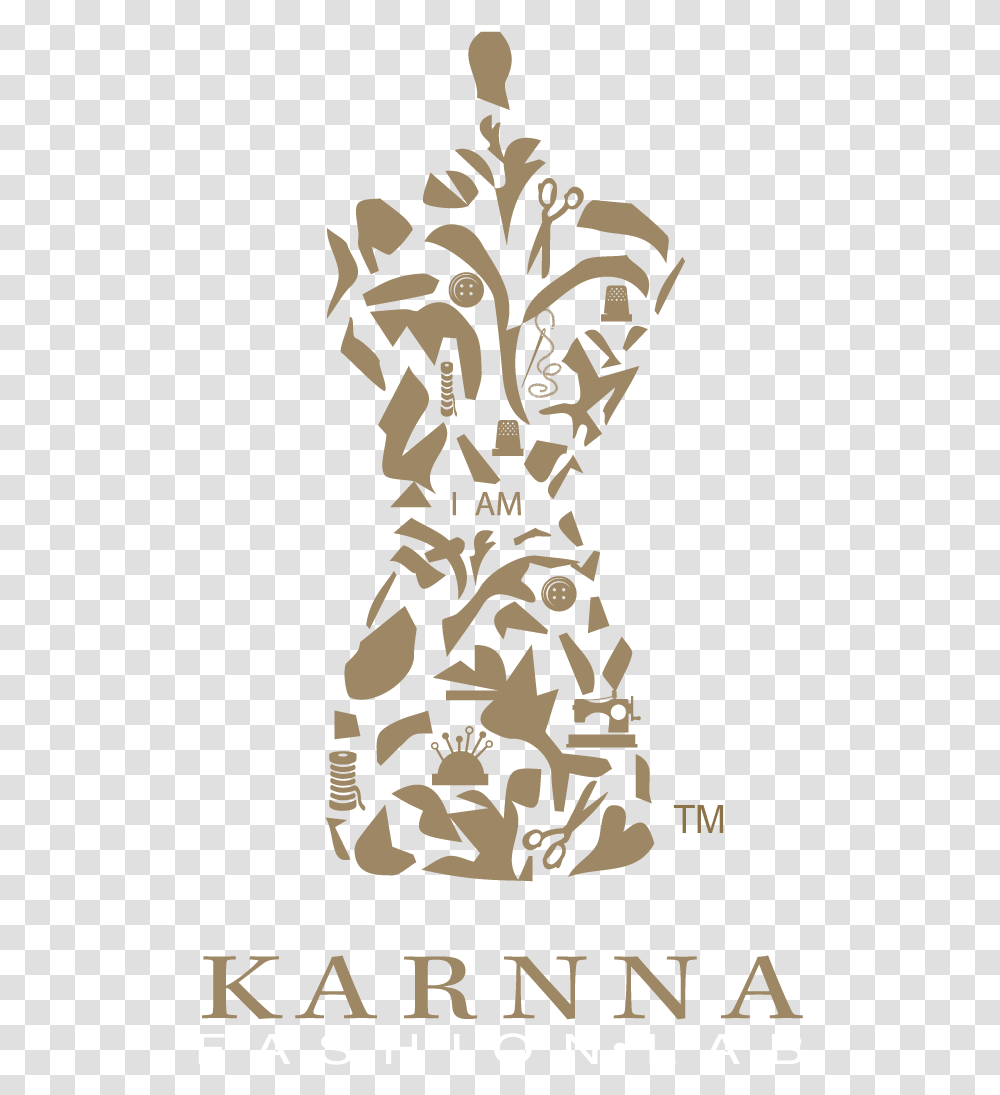 Karnna Fashion Lab For Training And Fashion Logo In Gold, Poster, Advertisement, Text, Symbol Transparent Png