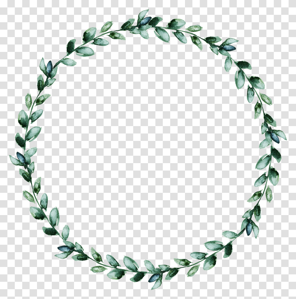 Kartinka V Leaf Watercolor Circle Transparent Png