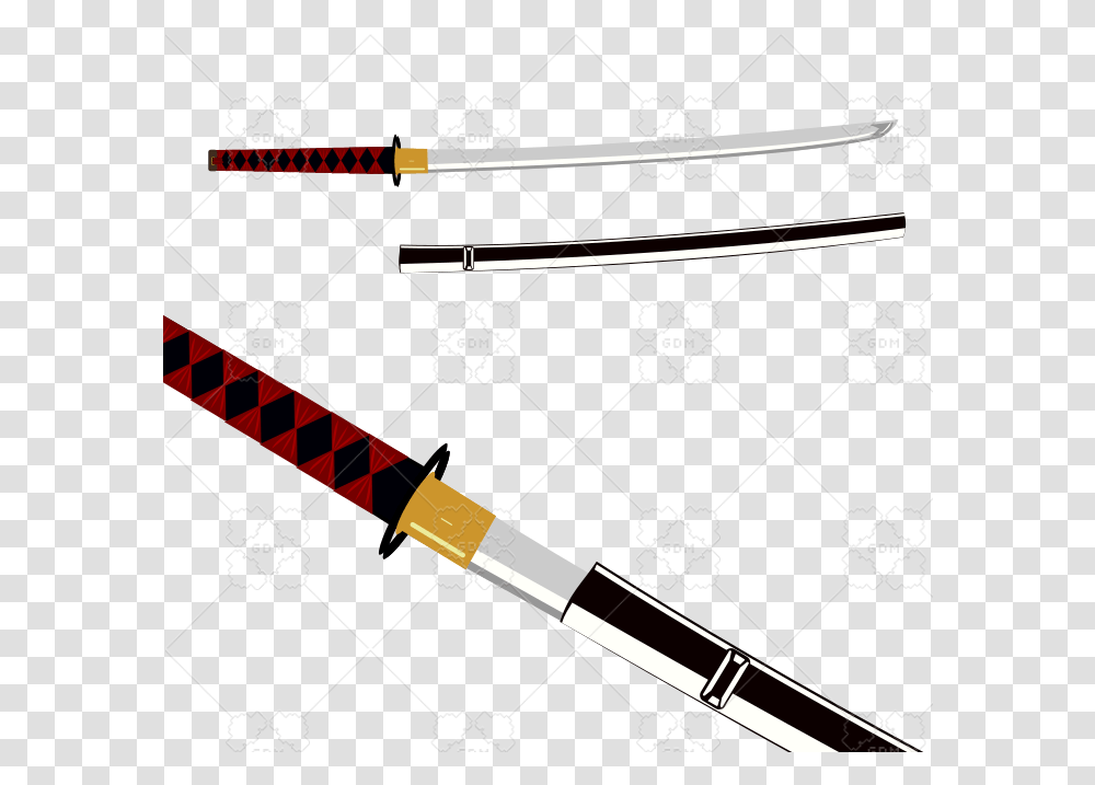 Katana Collectible Sword, Stencil Transparent Png