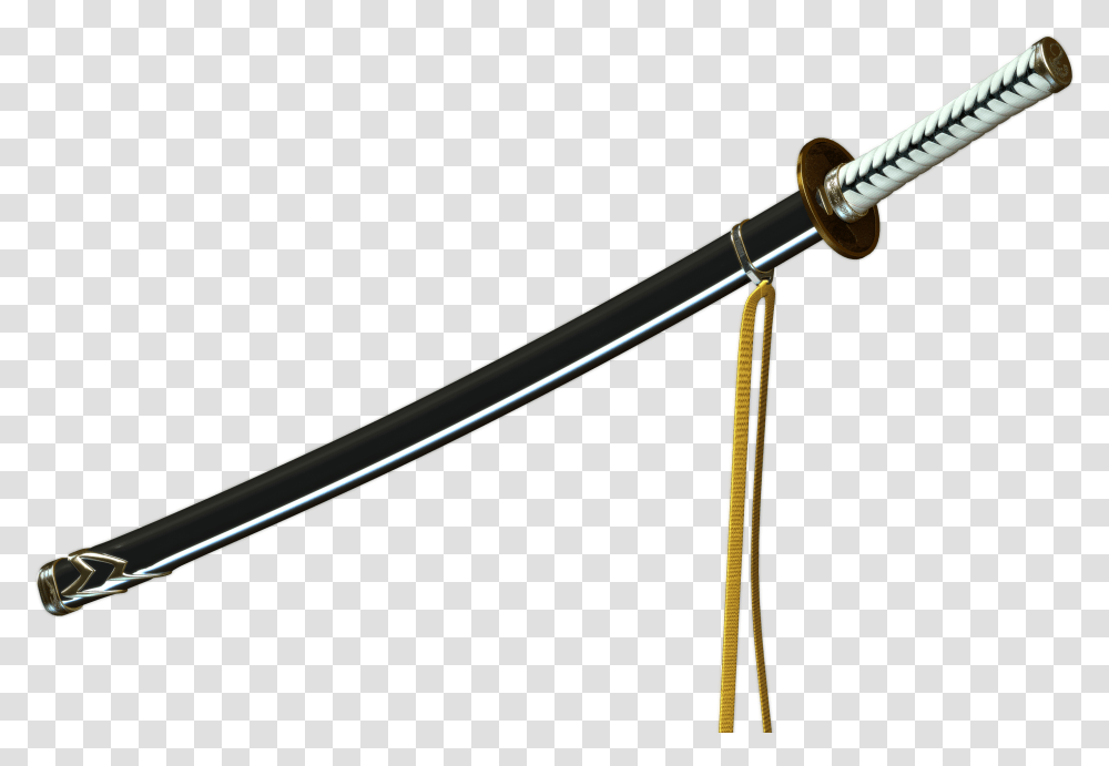 Katana, Weapon, Weaponry, Stick, Cane Transparent Png