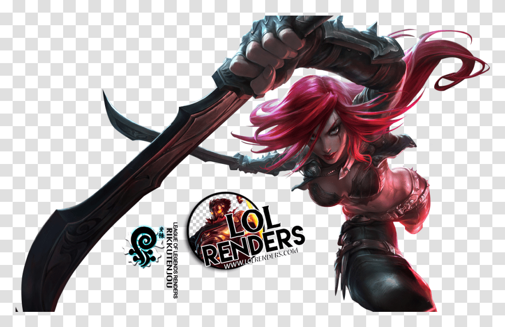 Katarina Render 2 League Of Legends Katarina, Person, Human, Ninja, Manga Transparent Png