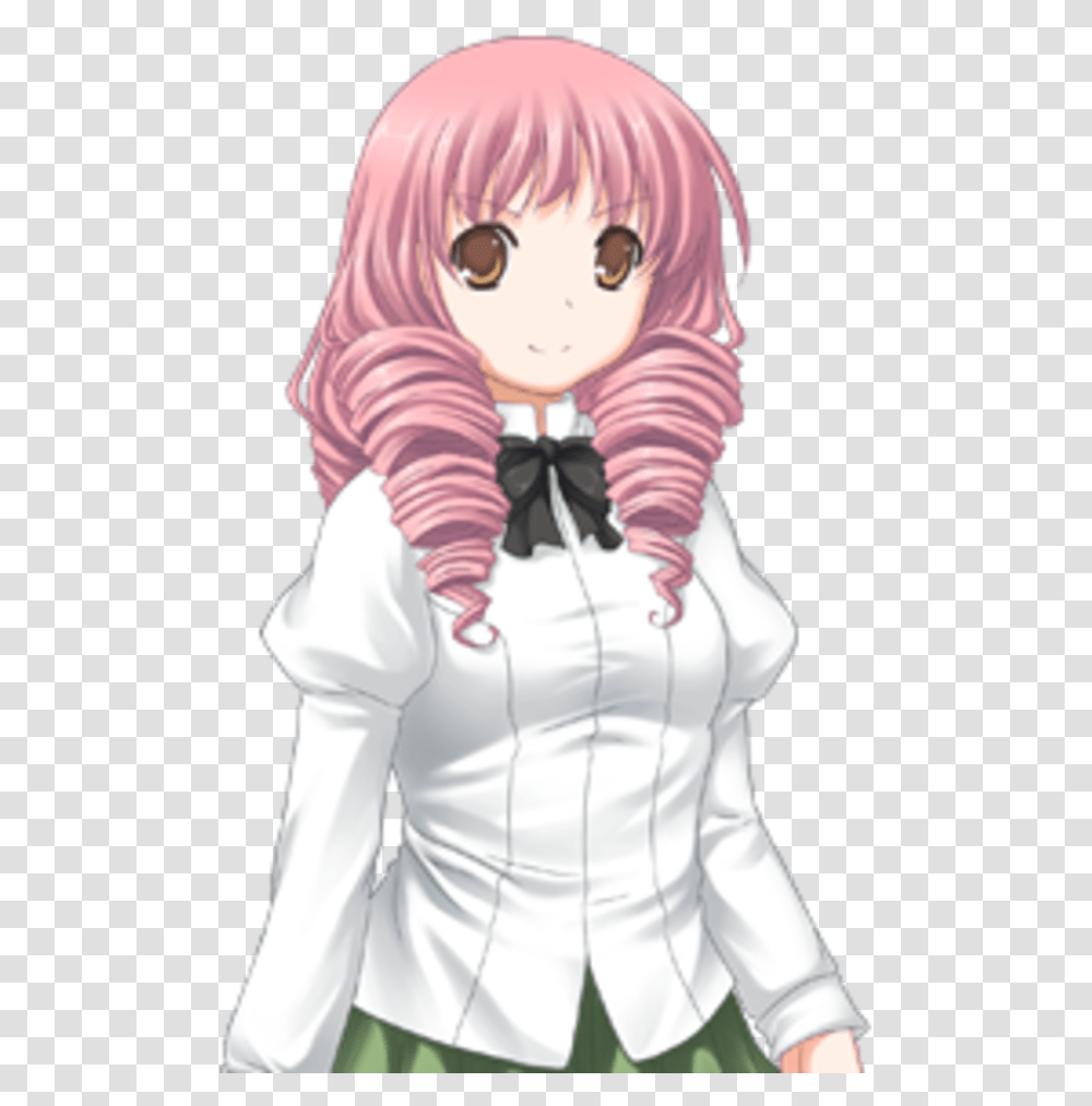 Katawa Shoujo Shizune Hair Pink Facial Expression Human Misha Katawa Shoujo, Sleeve, Long Sleeve, Person Transparent Png