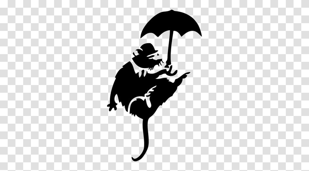 Katbo Software For The Web Katbo Banksy Rat Contact, Stencil, Silhouette, Person, Human Transparent Png