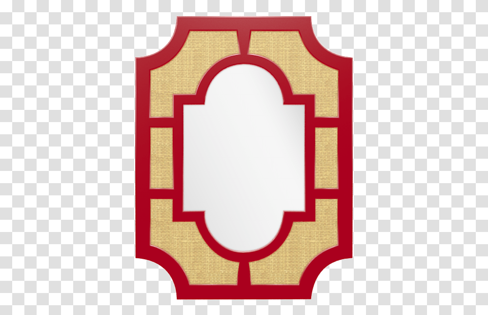 Kate And Laurel Hogan Wood Framed Mirror With Scallop, Rug, Oval, Pattern Transparent Png