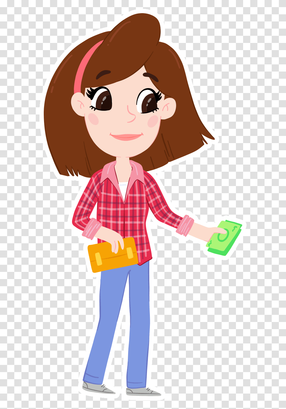 Kate Money Cartoon, Person, Human, Drawing, Female Transparent Png