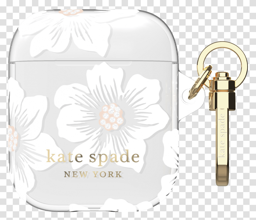 Kate Spade Flexible Case For Apple Airpods Hollyhock Floral Kate Spade Airpod Case, Jar, Text, Pottery, Plant Transparent Png