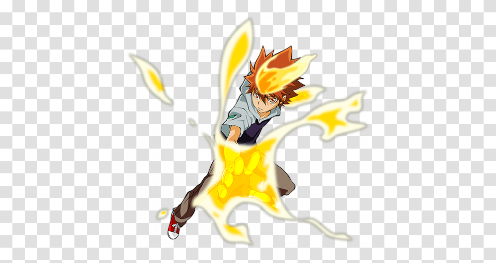 Katekyo Hitman Illustration, Person, Juggling, Light, Fire Transparent Png