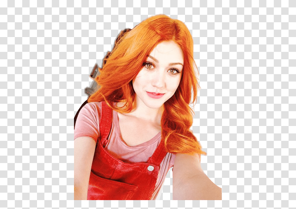 Katherinemcnamara Shadowhunter Clary Selfie Katherine Mcnamara Red Hair Photoshoot, Face, Person, Female, Portrait Transparent Png