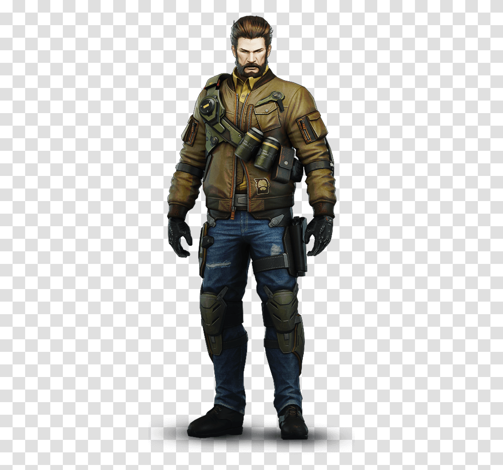 Katniss Clipart Ghost In The Shell First Assault Batou, Person, Jacket, Coat Transparent Png