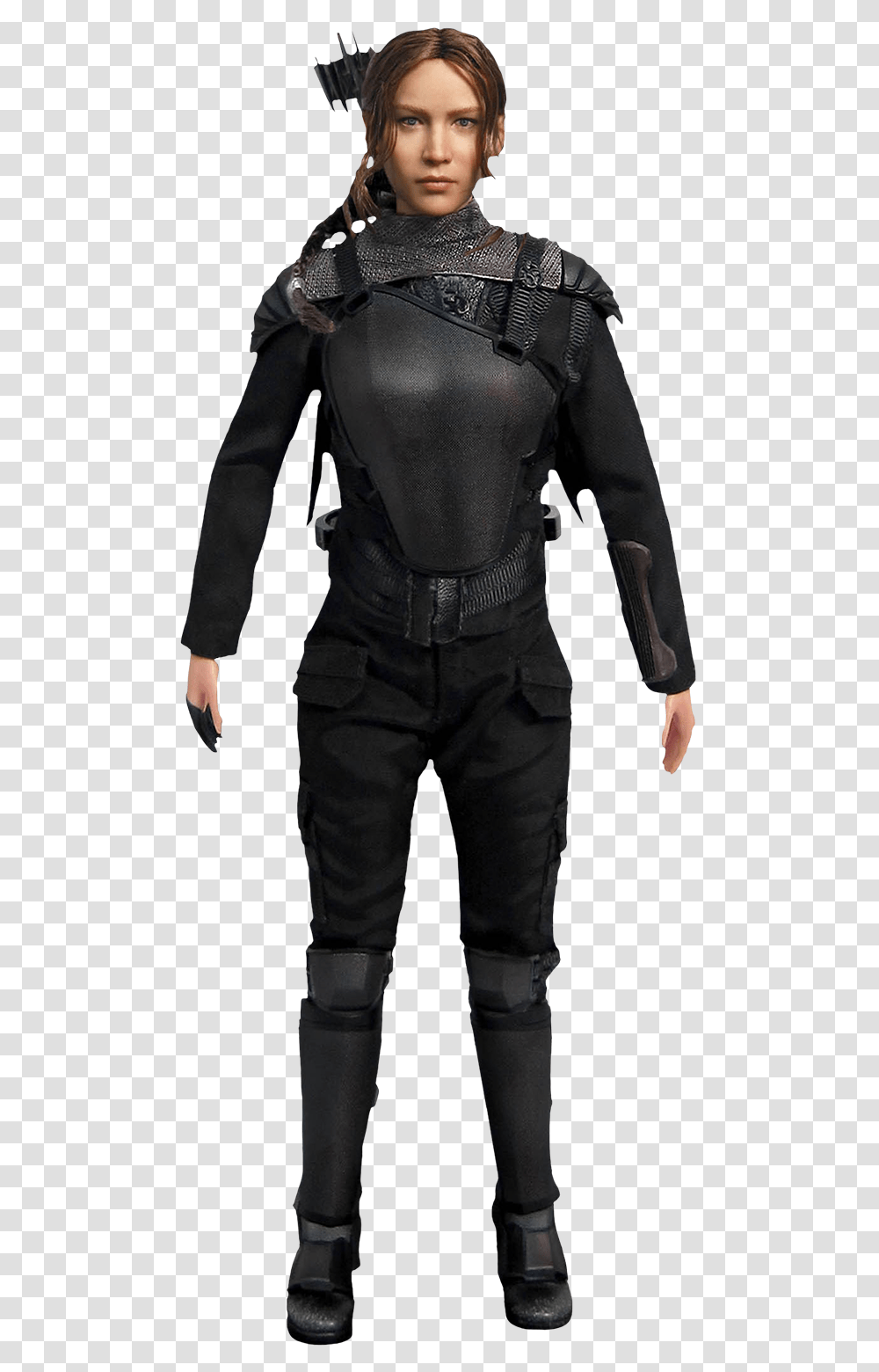 Katniss Everdeen 16th Scale Action Figure Main Image Katniss Hunger Games, Person, Suit, Overcoat Transparent Png