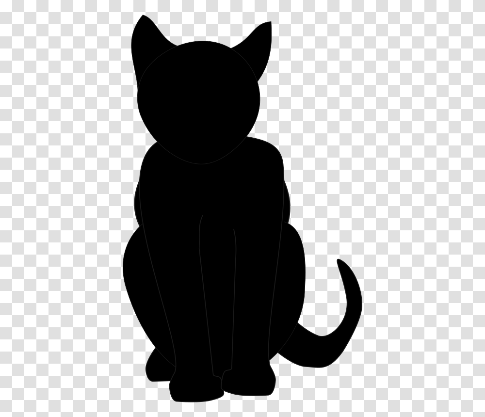 Kattekrab Black Cat, Animals, Silhouette, Hand, Stencil Transparent Png