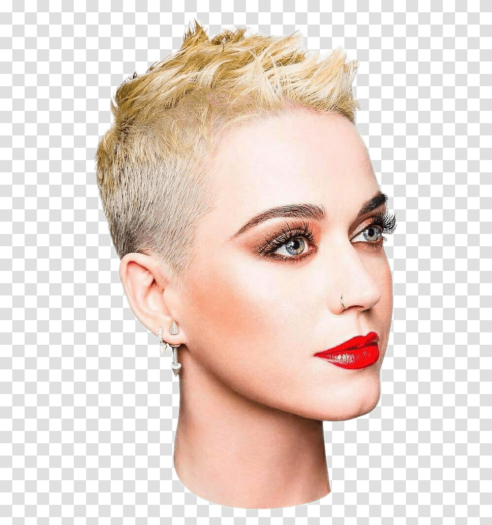 Katy Perry Cute Short Hair Image Katy Perry Hair Cut, Face, Person, Human, Head Transparent Png