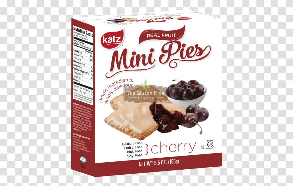 Katz Gluten Free Cherry Pie Snaps New Chocolate, Food, Plant, Ravioli, Pasta Transparent Png