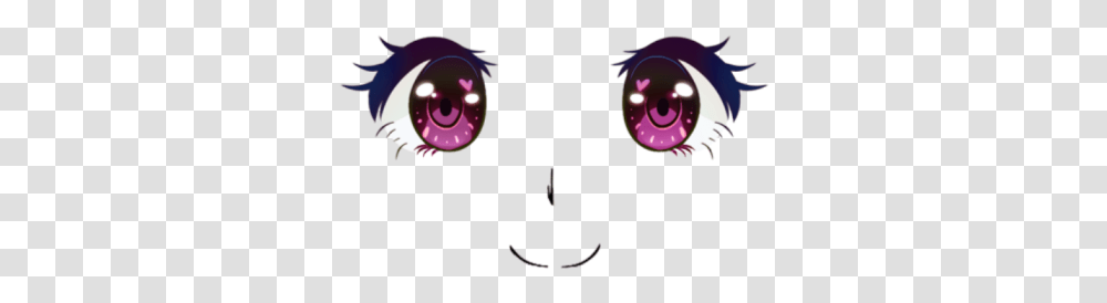 Kawaii Anime Face Cute Anime Eyes, Angry Birds, Pac Man Transparent Png