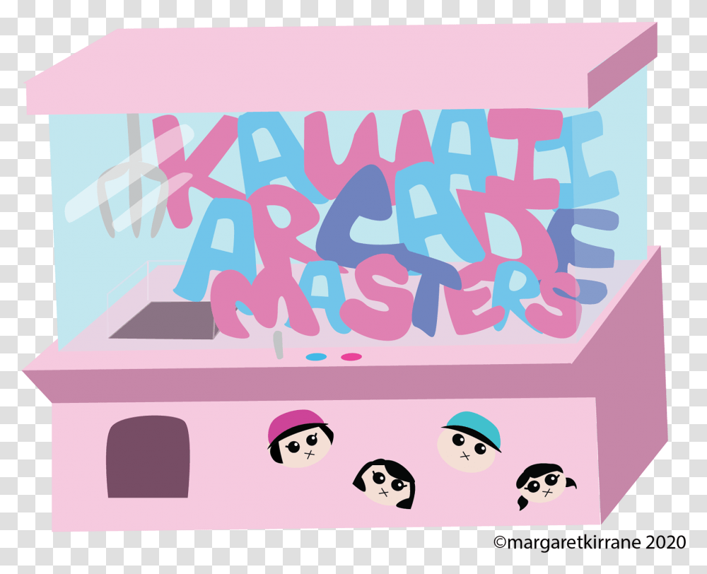 Kawaii Arcade Masters Youtube Logo Girly, Text, Graphics, Art, Alphabet Transparent Png