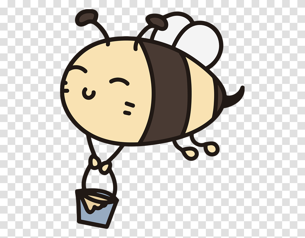 Kawaii Bee, Grain, Produce, Vegetable, Food Transparent Png