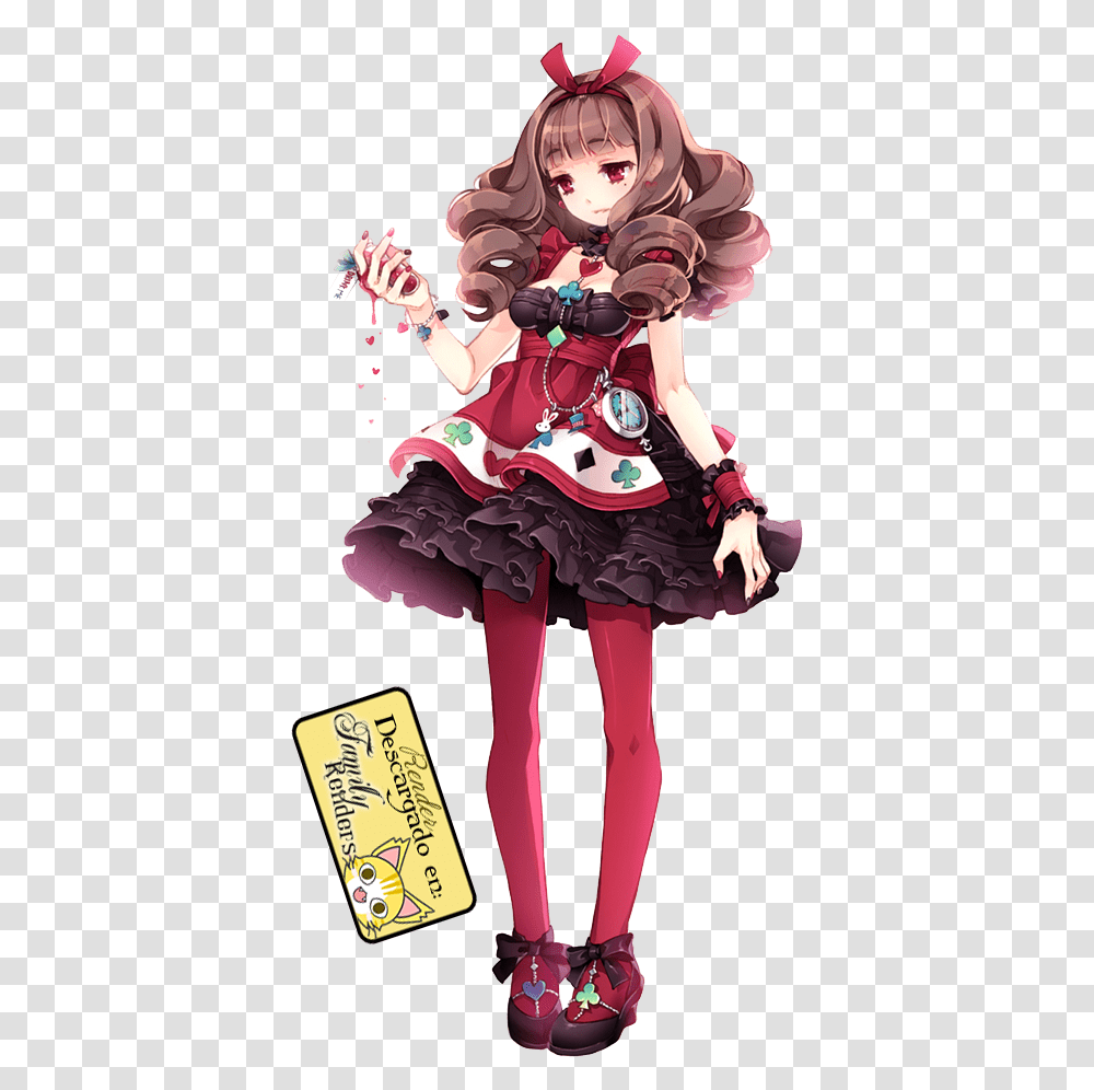 Kawaii Blog Design Red Queen Anime Alice In Wonderland, Person, Comics, Book, Performer Transparent Png