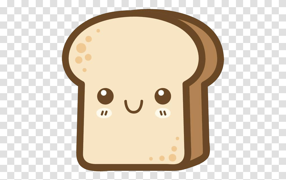 Kawaii Bread Cartoon Cartoon Bread, Food, Toast, French Toast, Cookie Transparent Png