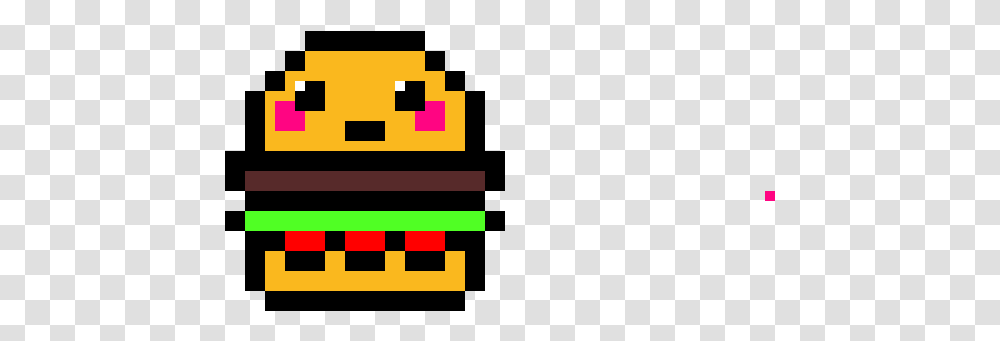 Kawaii Burger Pixel Art, Pac Man Transparent Png