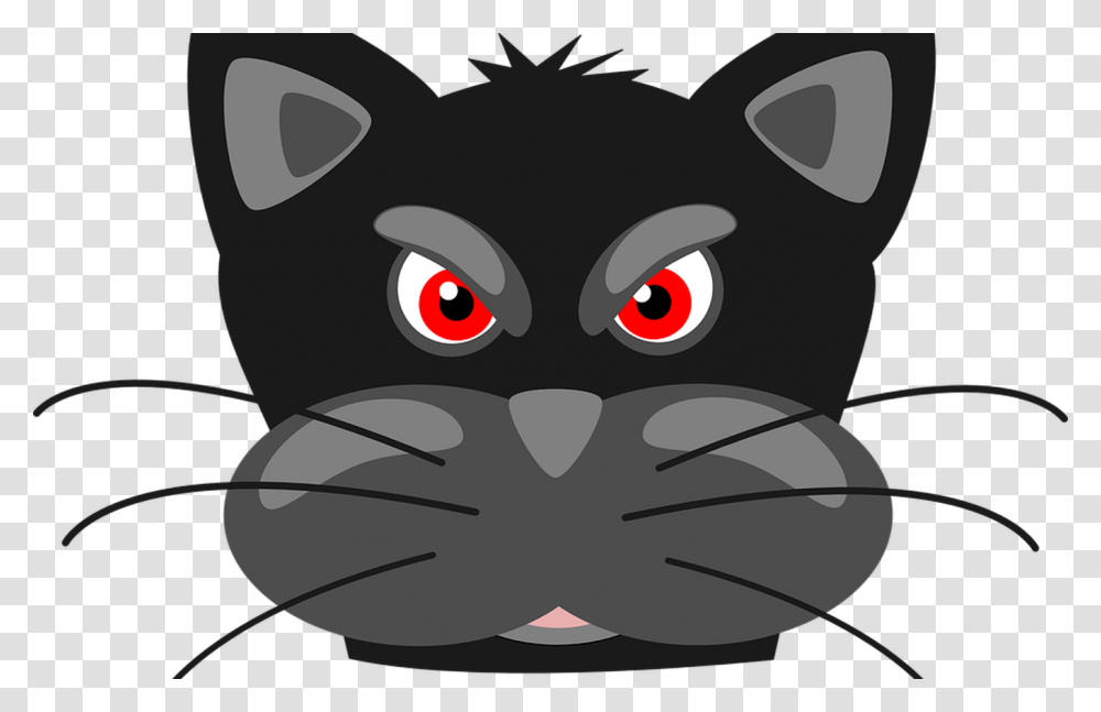 Kawaii Cat Face Clip Art Hot Trending Now, Mammal, Animal, Pet, Black Cat Transparent Png