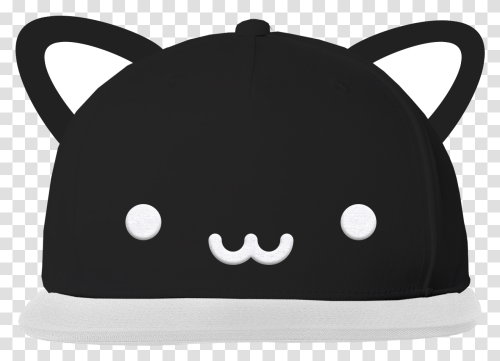 Kawaii Cat Flat Brim Cap With Ears Hello Kitty Black Cat, Clothing, Apparel, Baseball Cap, Hat Transparent Png