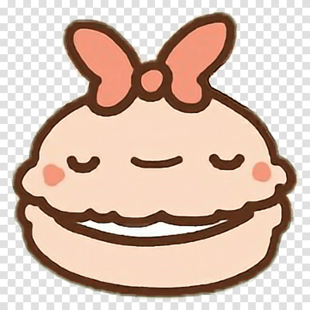 Kawaii Clawbert Macaron Freetoedit Cartoon Kawaii Macaron, Birthday Cake, Dessert, Food, Cookie Transparent Png