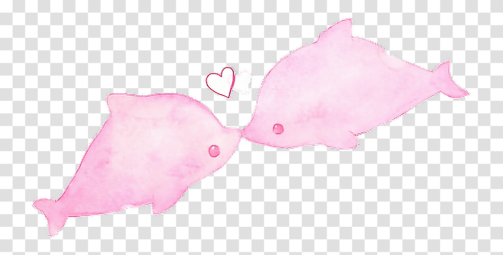 Kawaii Cute Adorable Dolphins Pink Love Illustration, Mammal, Animal, Sea Life, Mustache Transparent Png