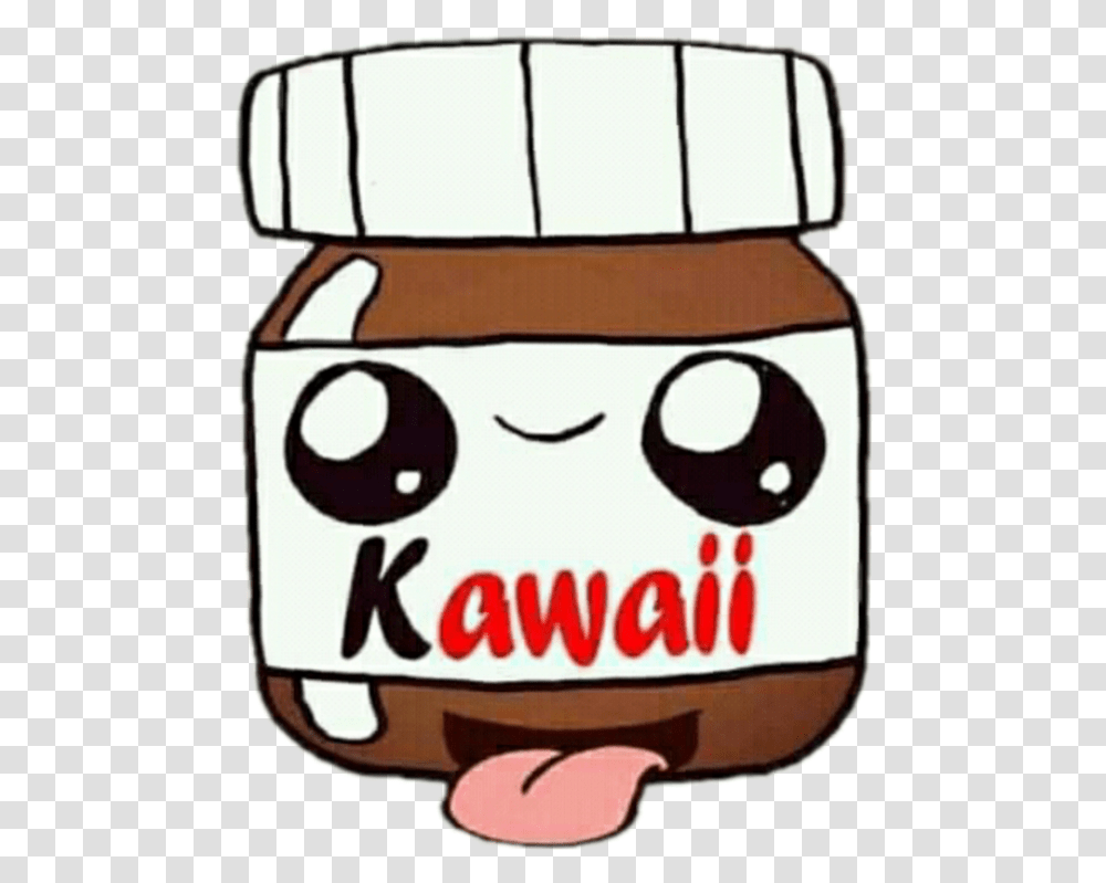 Kawaii Cute Backgrounds Clipart Download Kawaii Cute Backgrounds, Label, Jar, Food Transparent Png
