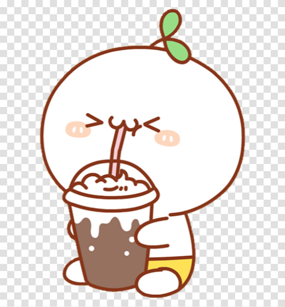 Kawaii Cute Chibi Drink Emotions Blushes Adorable Cute Drink Coffee, Cream, Dessert, Food, Cup Transparent Png