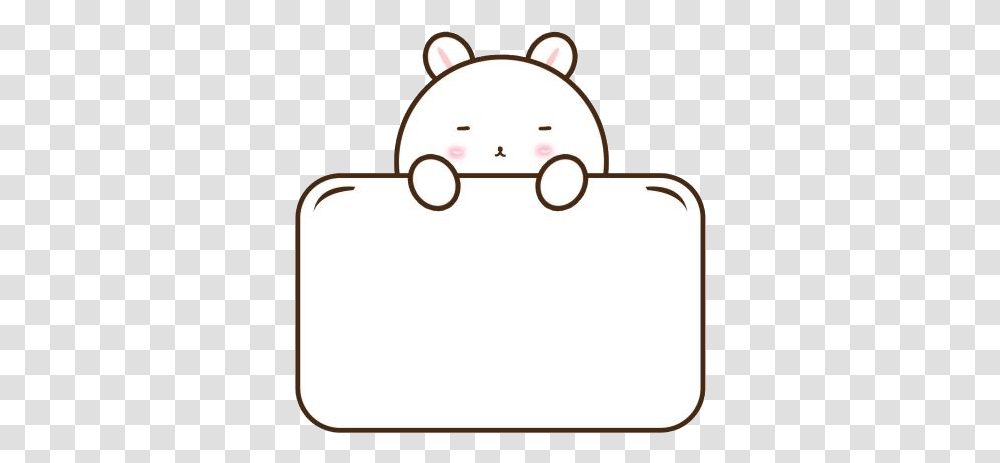 Kawaii Cute Cutie Bear White Label Stickers Cartoon, Logo, Cushion Transparent Png