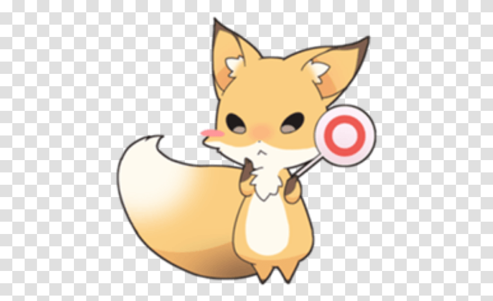 Kawaii Cute Fox Edit Cute Fox, Food, Animal, Mammal, Label Transparent Png
